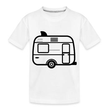 petite caravane - T-shirt bio Premium Enfant - blanc - Devant