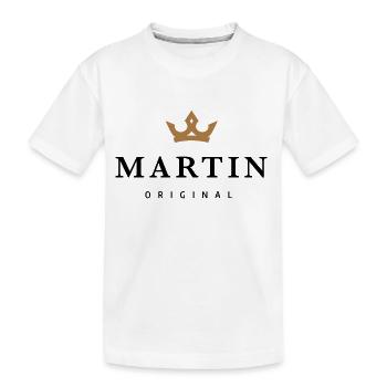 Martin - Kinder Premium Bio T-Shirt - Weiß - Vorne