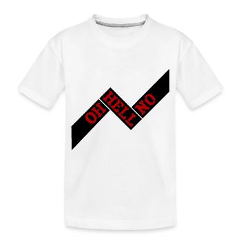 Oh l’enfer non oh l’enfer pas de sarcasme drôle - T-shirt bio Premium Enfant - blanc - Devant