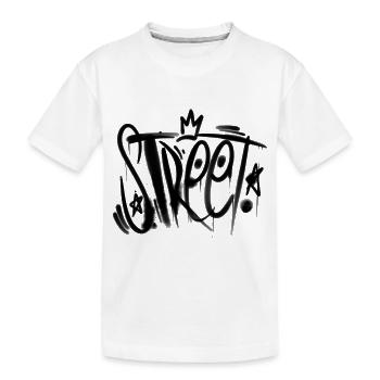 Street - Kids' Premium Organic T-Shirt - white - Front
