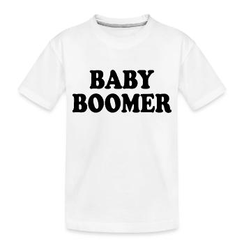 Baby boomer - Kinder Premium Bio T-Shirt - Weiß - Vorne