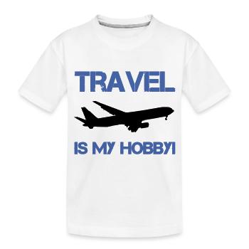passe-temps de voyage - T-shirt bio Premium Enfant - blanc - Devant