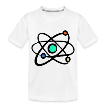 Atoms Physics - Kids' Premium Organic T-Shirt - white - Front