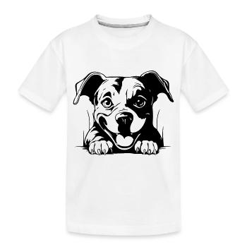 Staffordshire Bull Terrier - T-shirt bio Premium Enfant - blanc - Devant