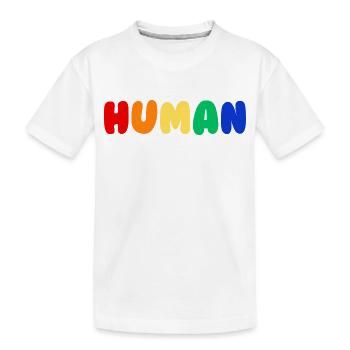 Fierté humaine - T-shirt bio Premium Enfant - blanc - Devant