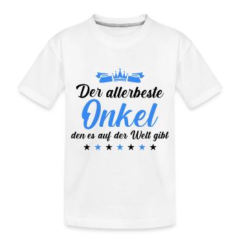 Best Uncle - Kids' Premium Organic T-Shirt - white - Front