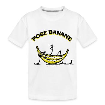 Pose Banane - T-shirt bio Premium Enfant - blanc - Devant