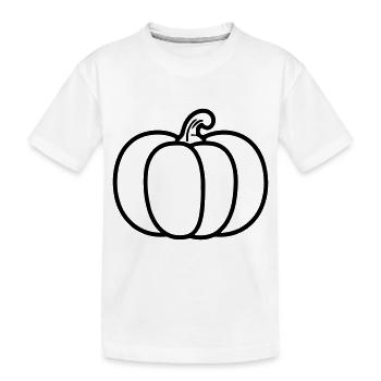 citrouille - T-shirt bio Premium Enfant - blanc - Devant