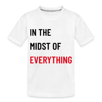 Au milieu de tout - T-shirt bio Premium Enfant - blanc - Devant