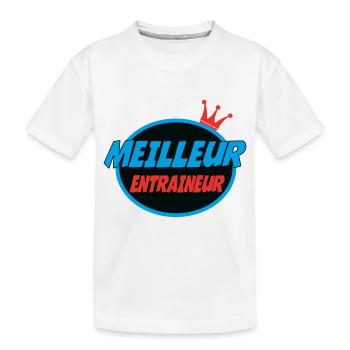 MEILLEUR ENTRAINEUR - T-shirt bio Premium Enfant - blanc - Devant