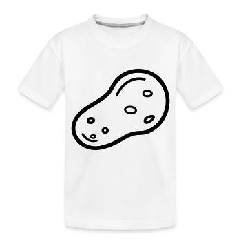 Kartoffel - Kinder Premium Bio T-Shirt - Weiß - Vorne