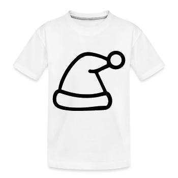 bonnet de noel - T-shirt bio Premium Enfant - blanc - Devant
