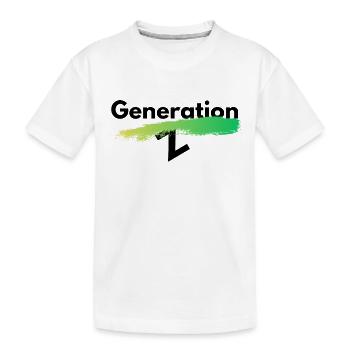 Generation Z - Kinder Premium Bio T-Shirt - Weiß - Vorne