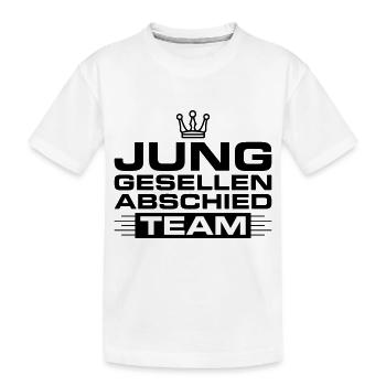 Junggesellen Abschied Team - Kinder Premium Bio T-Shirt - Weiß - Vorne