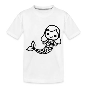 Sirène - T-shirt bio Premium Enfant - blanc - Devant
