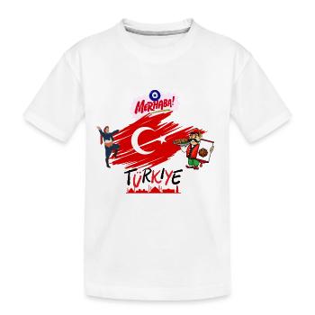 Turkiye Bro's on Fire - Kinder Premium Bio T-Shirt - Weiß - Vorne