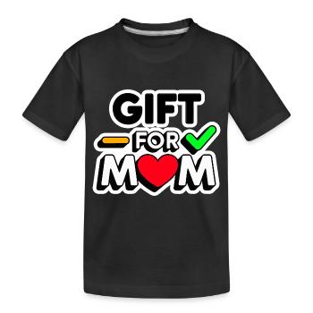 Valentine's Day Gift for Mom happy Valentine's Day - T-shirt bio Premium Enfant - noir - Devant