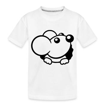 Trou de souris Trou de souris Trou de souris Peeps Mignon Drôle Bande dessinée - T-shirt bio Premium Enfant - blanc - Devant