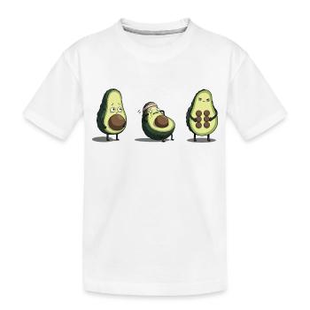 Évolution du corps de l’avocat - T-shirt bio Premium Enfant - blanc - Devant