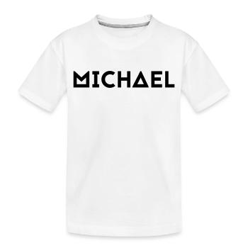 Prénom Michael - T-shirt bio Premium Enfant - blanc - Devant