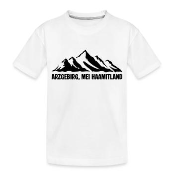 Erzgebirge Mundart - Kinder Premium Bio T-Shirt - Weiß - Vorne