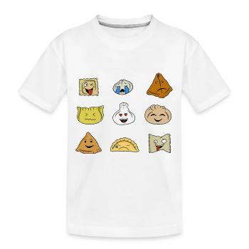 Boulettes amusantes - T-shirt bio Premium Enfant - blanc - Devant