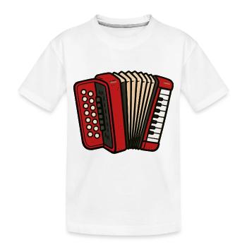 accordéon - T-shirt bio Premium Enfant - blanc - Devant