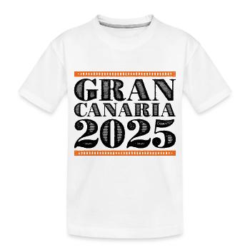 Gran Canaria 2025 - Kids' Premium Organic T-Shirt - white - Front