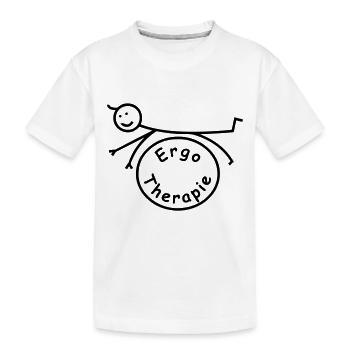 Ergotherapie klassisch - Kinder Premium Bio T-Shirt - Weiß - Vorne
