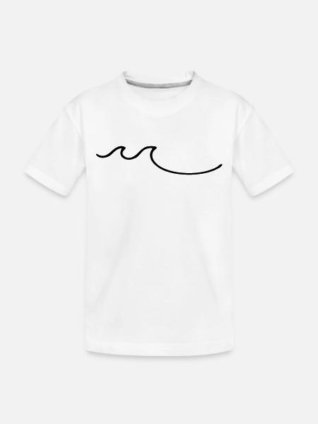 wellen - Kinder Premium Bio T-Shirt - Weiß
