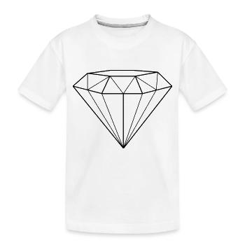 diamant - T-shirt bio Premium Enfant - blanc - Devant