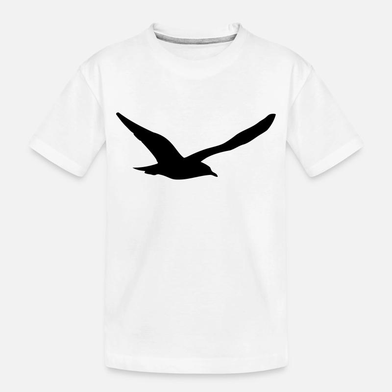Möwe - Kinder Premium Bio T-Shirt - Weiß