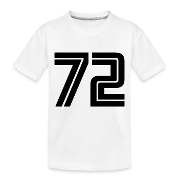 72 - Kids' Premium Organic T-Shirt - white - Front