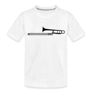 Trombone - T-shirt bio Premium Enfant - blanc - Devant