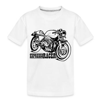 Expresso Racer - T-shirt bio Premium Enfant - blanc - Devant