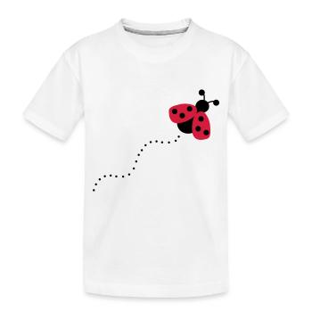Ladybug - Kids' Premium Organic T-Shirt - white - Front