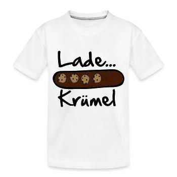 Lade... Krümmel_v2 - Kinder Premium Bio T-Shirt - Weiß - Vorne