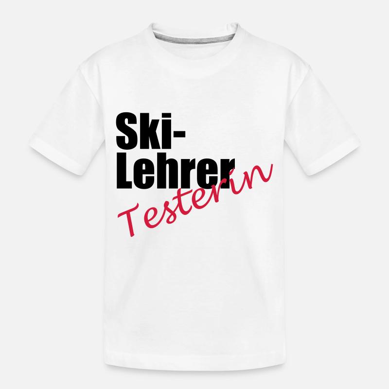 Testeur de moniteur de ski - T-shirt bio Premium Enfant - blanc