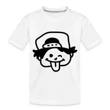 Frecher Junge - line - Kinder Premium Bio T-Shirt - Weiß - Vorne
