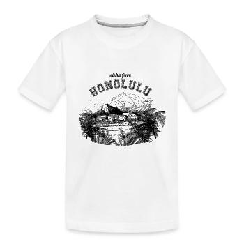 Aloha Honolulu - Kinder Premium Bio T-Shirt - Weiß - Vorne