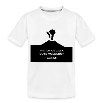 Amour de volcan - T-shirt bio Premium Enfant - blanc - Devant