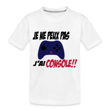 j'ai console - T-shirt bio Premium Enfant - blanc - Devant