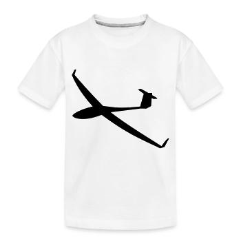 segelflieger - Kinder Premium Bio T-Shirt - Weiß - Vorne