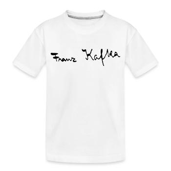 Franz Kafka Unterschrift - Kinder Premium Bio T-Shirt - Weiß - Vorne