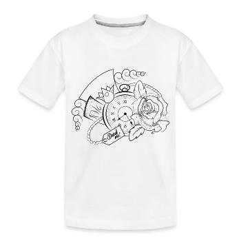 La pays des merveilles - T-shirt bio Premium Enfant - blanc - Devant
