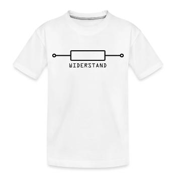 resistance - Kids' Premium Organic T-Shirt - white - Front