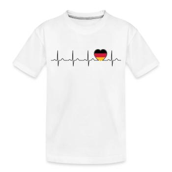 Pulsation de drapeau Allemagne - pays - Allemagne - T-shirt bio Premium Enfant - blanc - Devant