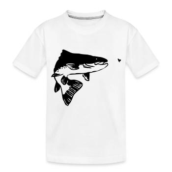Truite - T-shirt bio Premium Enfant - blanc - Devant
