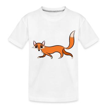 fox Illustration - T-shirt bio Premium Enfant - blanc - Devant