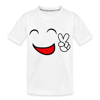 comic - Kinder Premium Bio T-Shirt - Weiß - Vorne